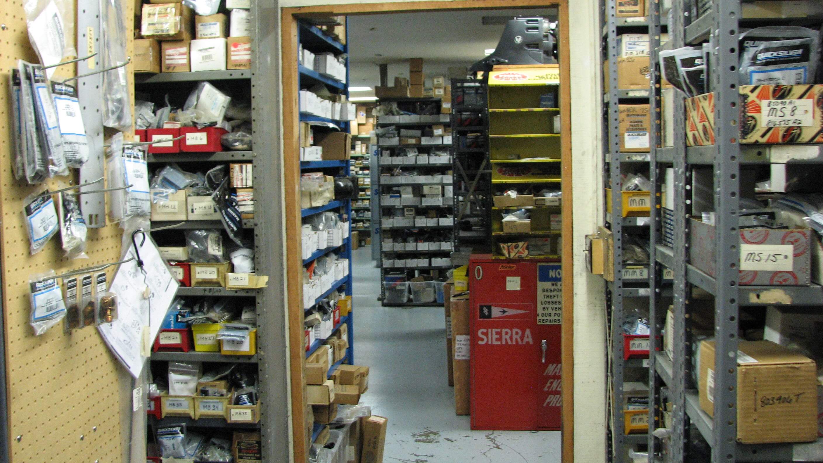 Partial View of our Parts Room