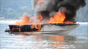 boat on fire