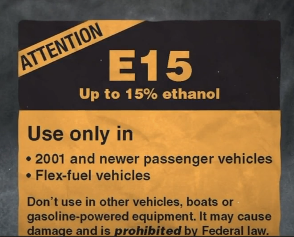 E15 -15% Ethanol-NOT FOR YOUR BOAT!